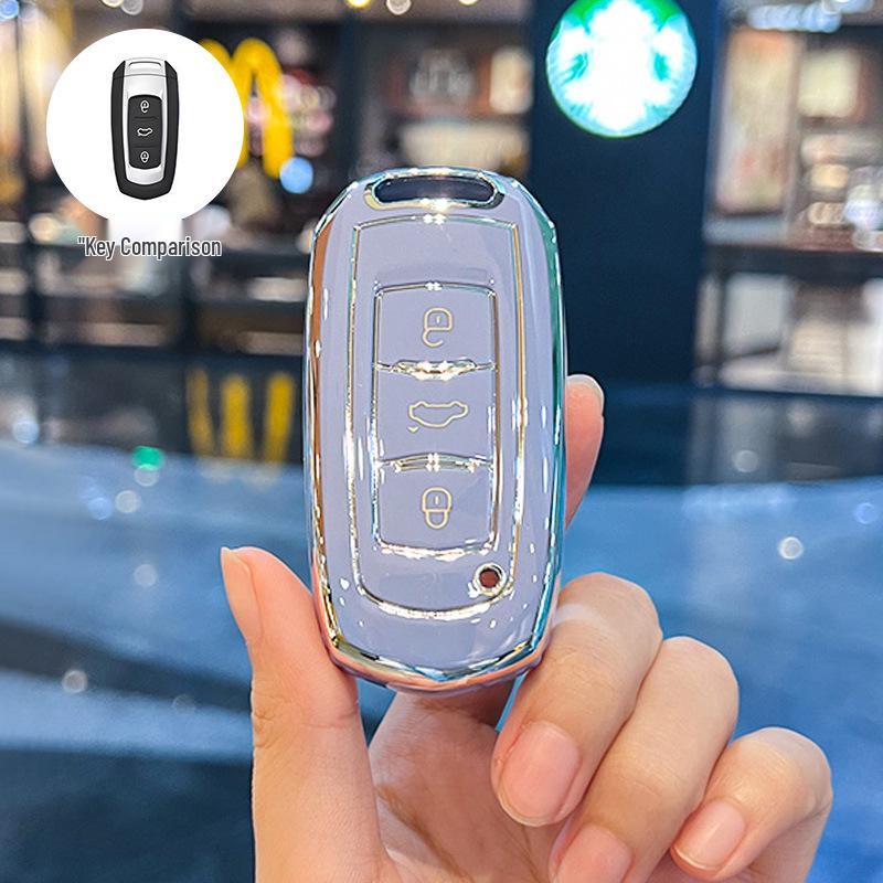 Geely Car Key Case for Emgrand GS, Boyue, X3 Vision, X6 Borui, S1, Panda Mini - Unisex Shell Cover