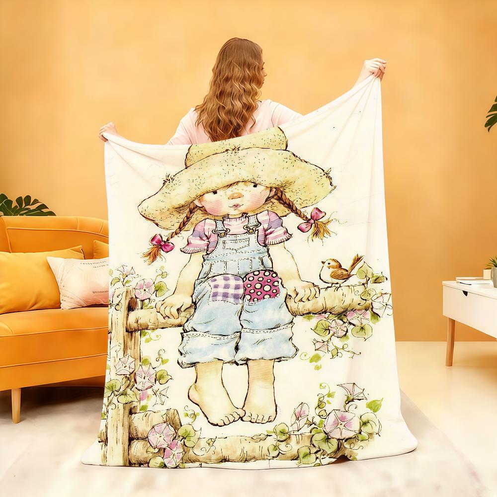 Cartoon S Sar Ah K Kay Blanket For Soft Throw Blanket for Picnic Bed Sofa Home Bedroom Cozy Warm Comfortable