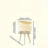 Bamboo Woven Plant Stand - Outdoor Decorative Flower Basket with Rattan Accents for Balcony & Garden, Flower Rack, Floor Fence