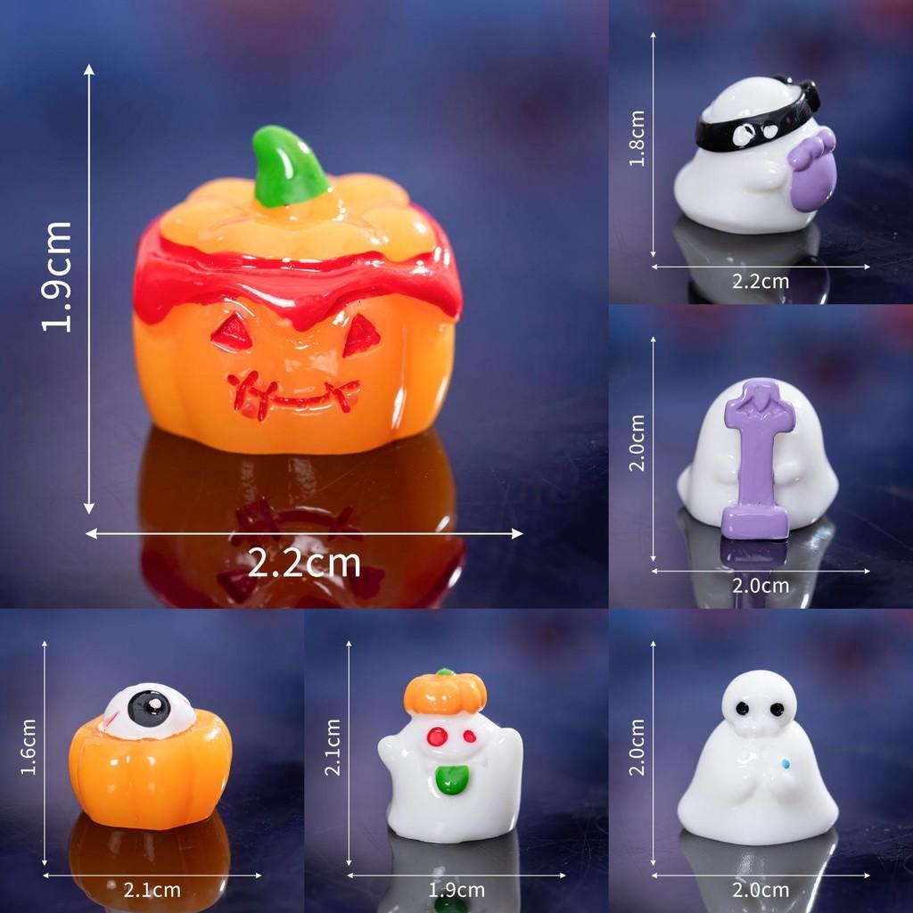 Halloween Kürbis Geist Skelett Harz Ornamente für Feiertagsdekoration und Geschenk