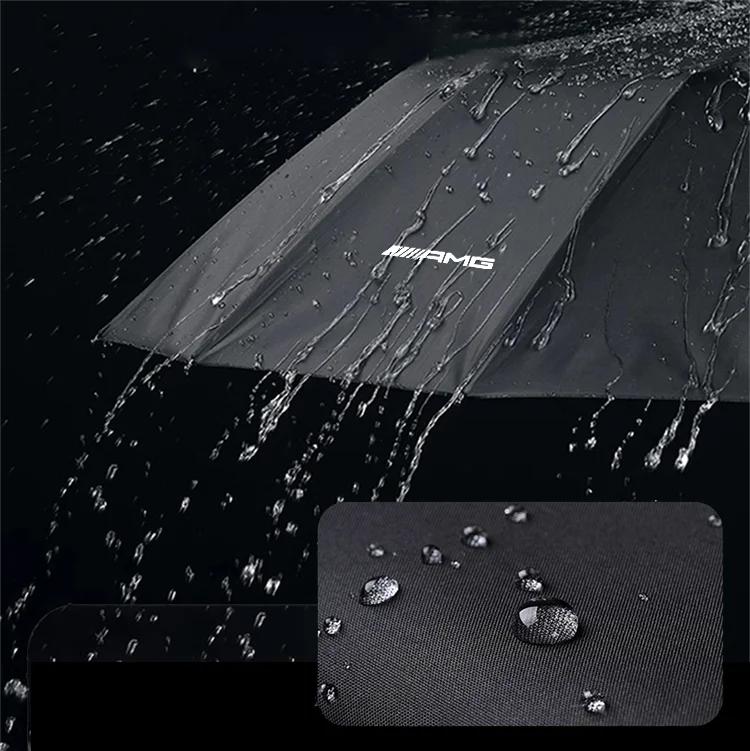 TCPDU1 New For Mercedes Benz Automatic Folding Windproof Sunshade Umbrella Car Logo Accessorie for Mercedes Benz AMG A B C D M S G Clas