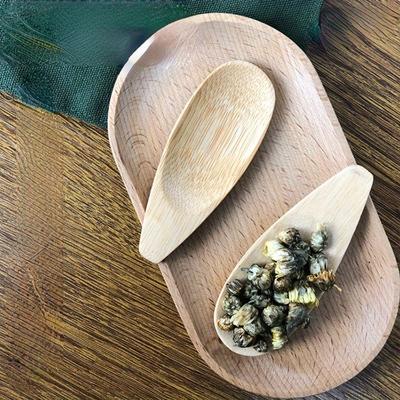 5PCS Colher de bambu pequena criativa, colher de chá, pá de chá, colher de chá de cabo curto, colher de sobremesa para cerimônia do chá, colher pequena para sorvete