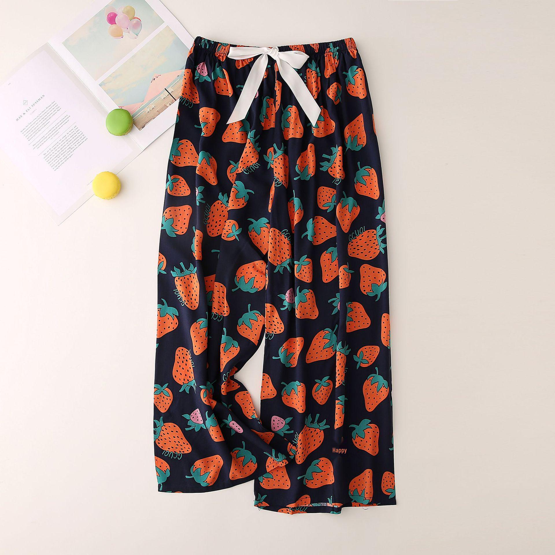 

Women s High Waist Wide Leg Cotton Silk Pajama Pants - Plus Size & Maternity-Friendly One Size