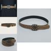 Leather Belt With Metal Buckle For Casual Fashion And Style