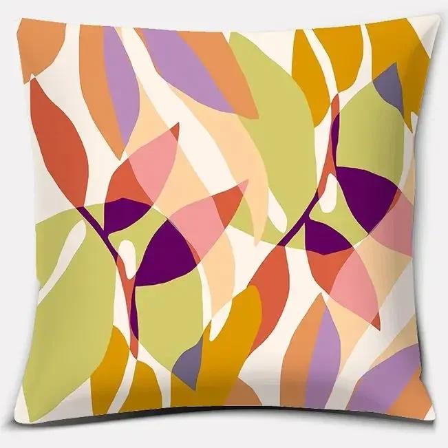 Abstract Leaf Series Pillow Gift Home Office Decoration  Bedroom Sofa Car Cushion Cover Case