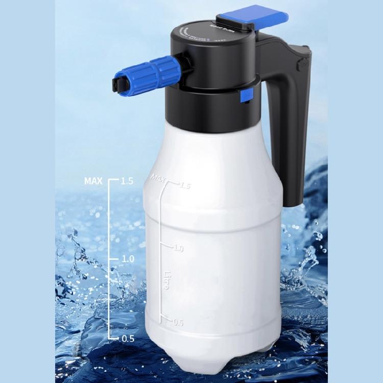1.5Liters Electric Pressurized Foam Sprayer for Car Washing, Electric Foam Sprayer with USB Cable Foam Sprayer