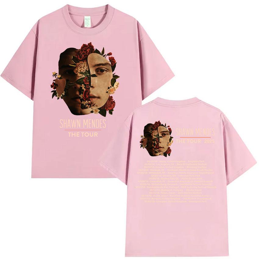 Shawn Unisexdes The Tour  Print T Shirt Unisexs Women ONeck Fashion Cotton Short Sleeve TShirts Summer Casual Clothing Tshirt