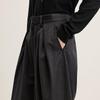 LESS 2025 Autumn Slim Fit Wool Blend Straight Leg Pants