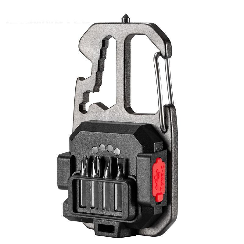 Portable Keychain Light with Magnetic Base for Walking, Camping, and Emergency Lighting