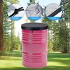 210D Oxford Cloth Drum Lid Cover Waterproof Stock Tank Pool Cover UV Resistant for Water Barrel Trash Can All-Weather Protection