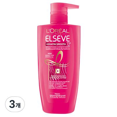 L'Oréal Paris Keratin Smoothing Conditioner, 410ml, 3 Units