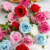 Artificial Flower Cheap Silk Rose Head Home Wedding Garden Decor Outdoor Garden Festival Party DIY Gift Scrapbook Craft Hotsale