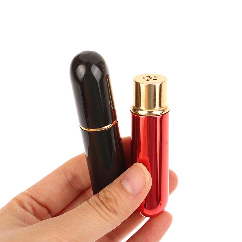 1Pcs Nasal Inhalers For Essential Oils Aromatherapy Blank Aluminum Tubes 5Ml Refillable Bottles With Replacement Wicks