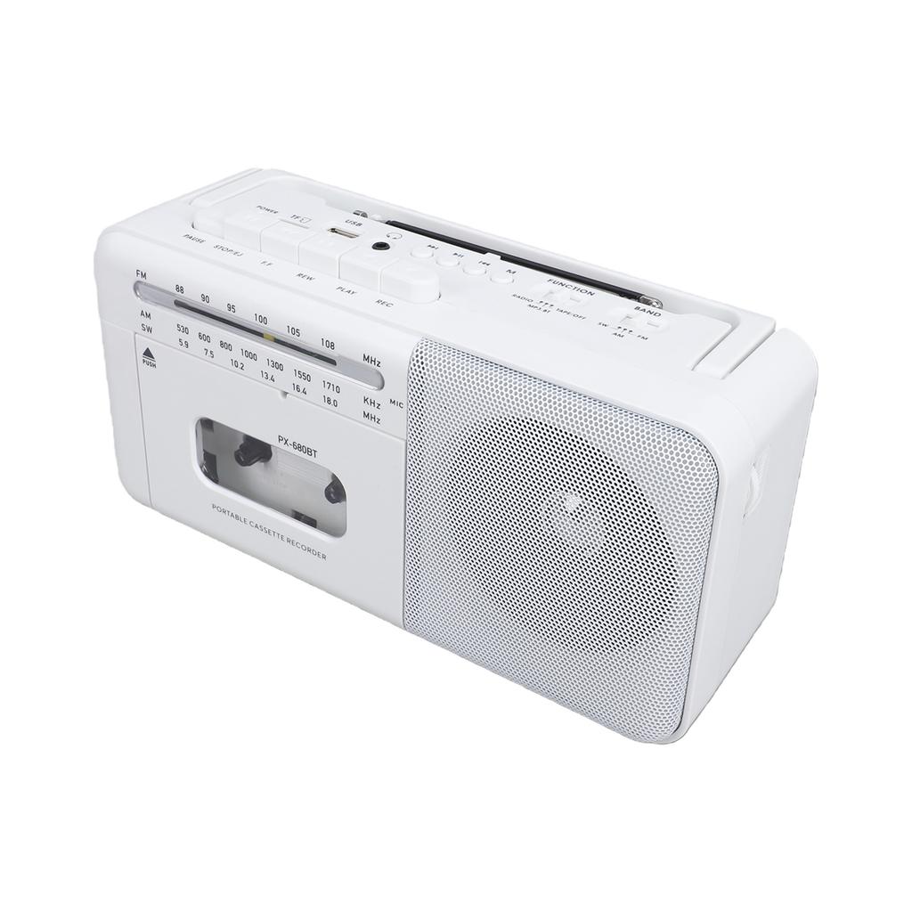Portable Cassette Player with AM FM SW Radio Retro with Headphone Jack Casette Tape Recorder for Home Travel AC Battery