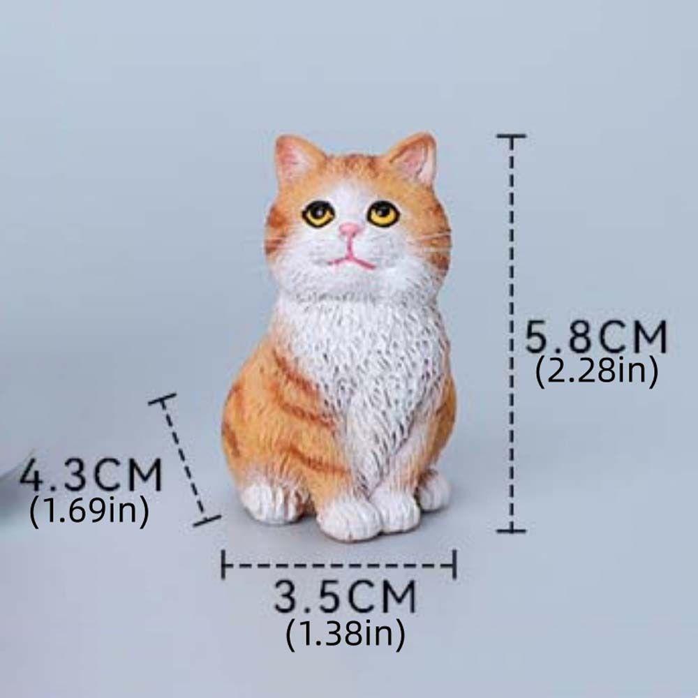 Simulation Cat Ornament Sitting Cat Decoration Creative Cat Pet Model Desktop
