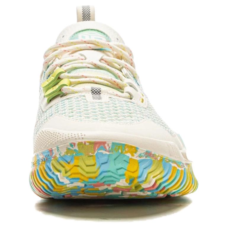 Li Ning BadFive 3 Low Synthetic Leather, TPU Low top Basketball Shoes Unisex Beige ABFU005-72
