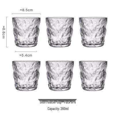 ZISIZ Glacier Pattern Glass Cup Set