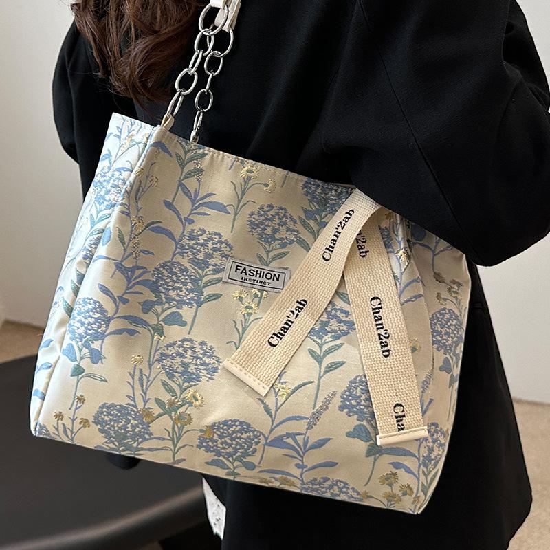 

Большая вместительная сумка в китайском стиле для женщин, новая модная сумка-тоут для женщин, сумка через плечо для учеников старших классов