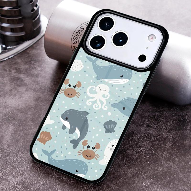 

Baby Whale Phone Case For iPhone 17 16 15 14 13 12 11 Pro Max Plus 17Air Soft Silicone Cover iPhone 12 Pro Max