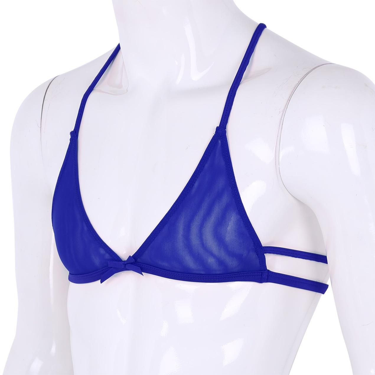 

Бюстгальтер без косточек с треугольными чашечками без косточек без косточек, кружевной бюстгальтер, бюстгальтеры с v-образным вырезом, нижнее белье, нижнее белье для фитнеса M синий