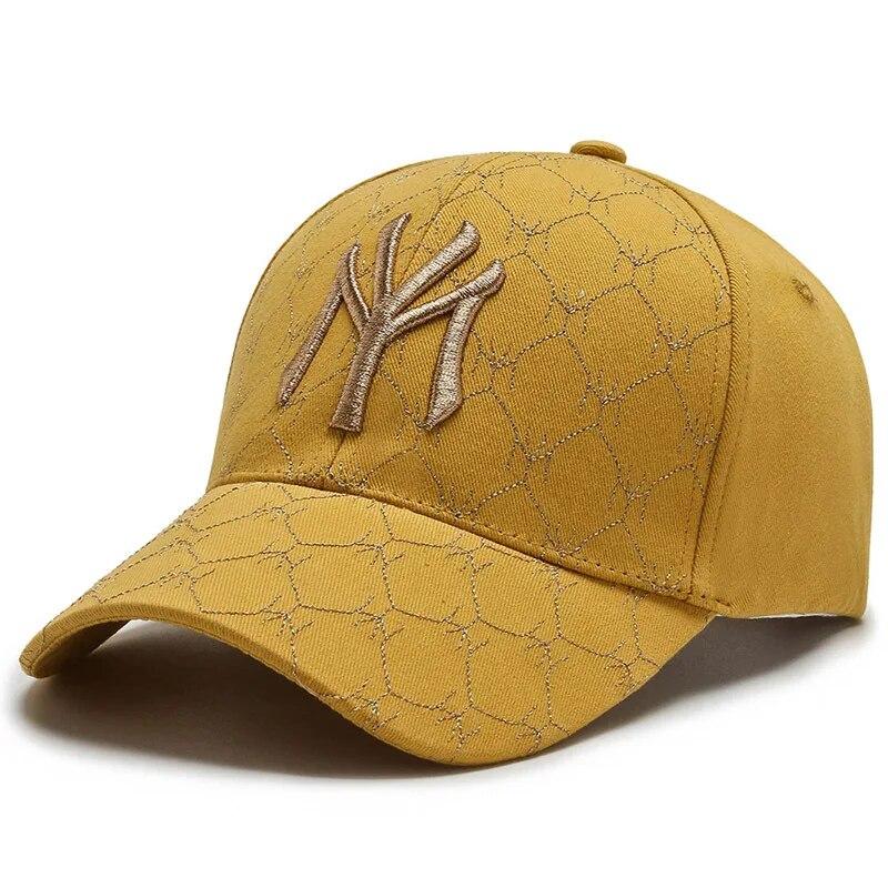 Kappe Damenmode Harte Kappe Dreidimensional Internet-Berühmtheit Mode Neuer Ausländischer Damenhut Baseball Temperament Hut Adjustable brown