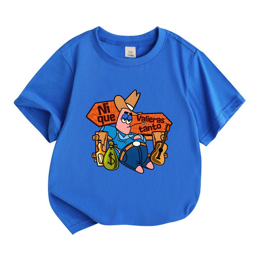 Kids Boys Girls 100% Cotton Crew Neck Short Sleeve T-Shirt,