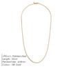 EManco Classic Waterproof Link Chain Stainless Steel 18K Gold Plated Square Link Necklace for Men's Daily Use Party Anniversary