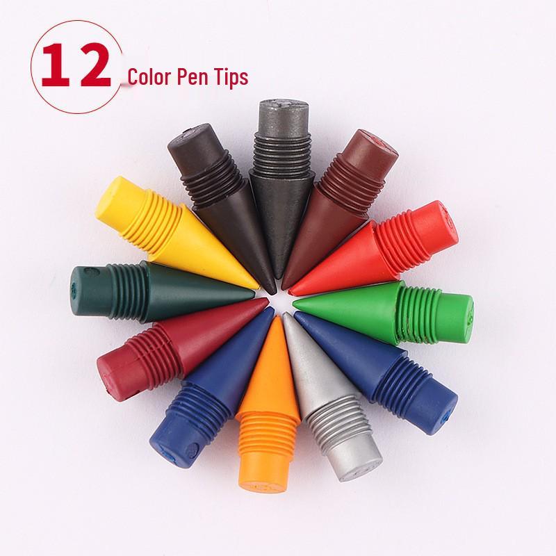 12-Color Everlasting Colored Pencil with Innovative Black Technology