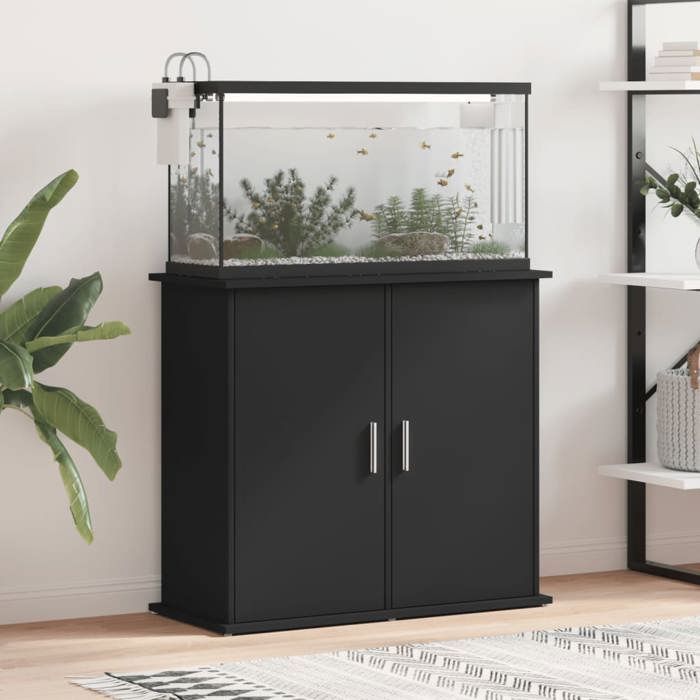 VidaXL Aquarium Stand, Aquarium Cabinet with 4 Compartments, Aquarium Base Cabinet with Storage 833624