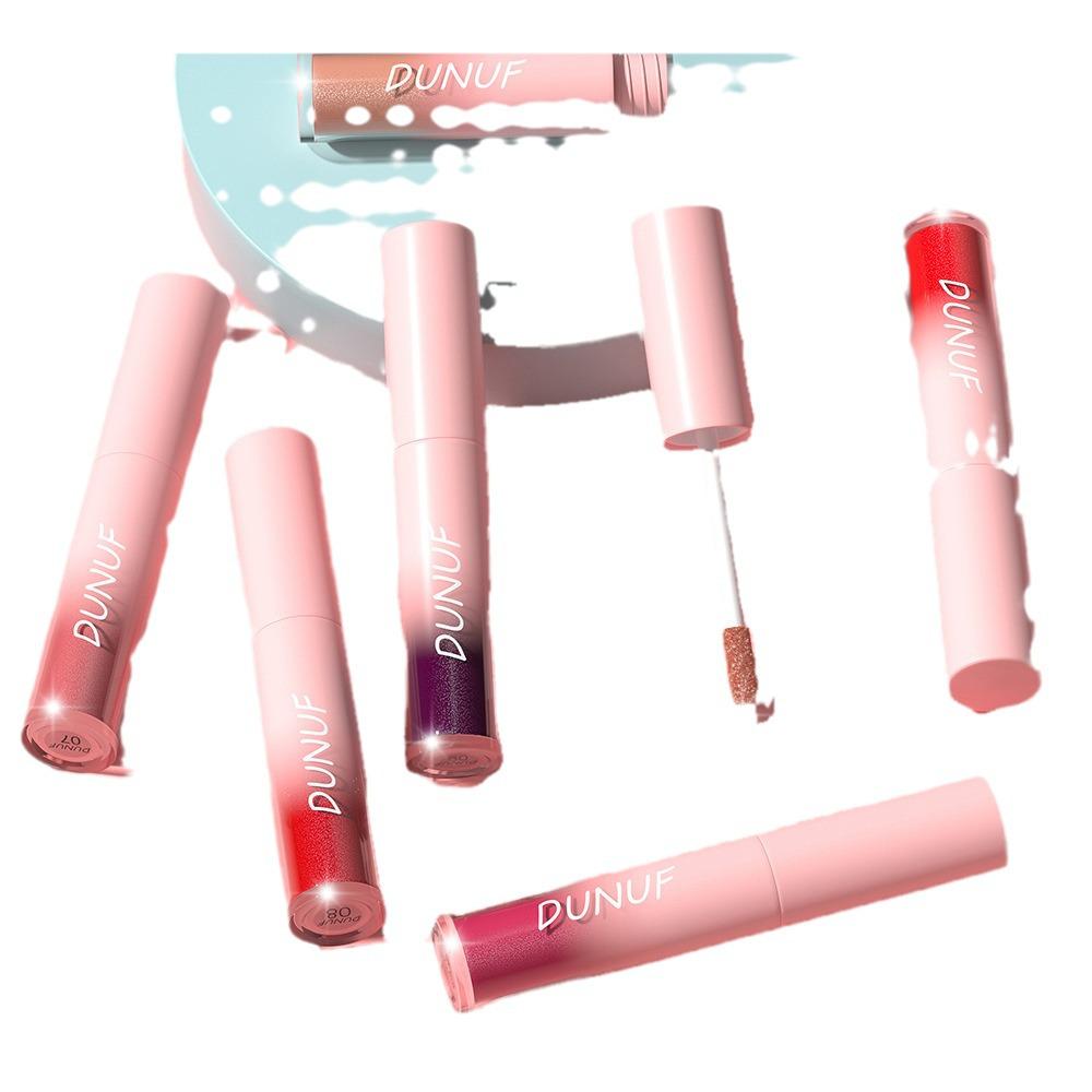DUNUF 18-Color Diamond Lipstick Gloss: Easy-Apply, Long-Lasting, Plumping Shimmer Glaze for Glossy Makeup.