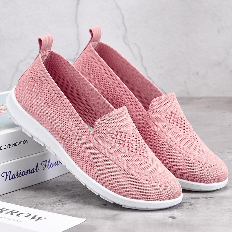 Women Old Beijing Cloth Shoes Soft Sole Casual Flat Shoes Comfort Mom Shoes