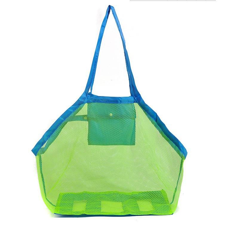 Large Folding Beach Bag: Toiletry, Clothing, Towel & Toy Storage