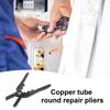 Kupferrohr Reparaturwerkzeug Hochleistungszange Rohrzange 5 Loch Flachrohr Reparateur Kupferrohr Aufweiterzange Werkzeug für Kupfer