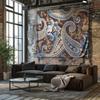 Bohemian Tapestry Wall Hanging Aesthetic Room Decor Vintage Floral Backdrop Large Wall Art Home Textile Dorm Decor Festival Back
