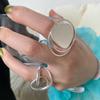Geometric Bold Hip Hop Ring for Women – Trendy European & American Style, Open Creative Index Finger Design