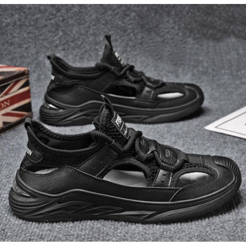 Outer Sandals Breathable Mesh Beach Shoes Low Top Hollow Casual Shoes Men's Hole Shoes