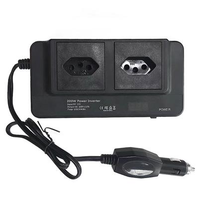 200W Power Inverter DC 12V To 220V AC Car Power Inverter 4 USB Ports Charger Adapter Car Plug
