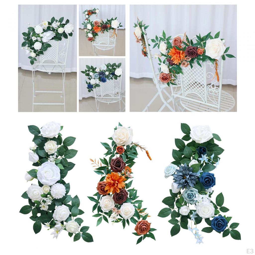 Umělé květinové lup květiny růže fotografování rekvizity Olivové listy opěradlo židle