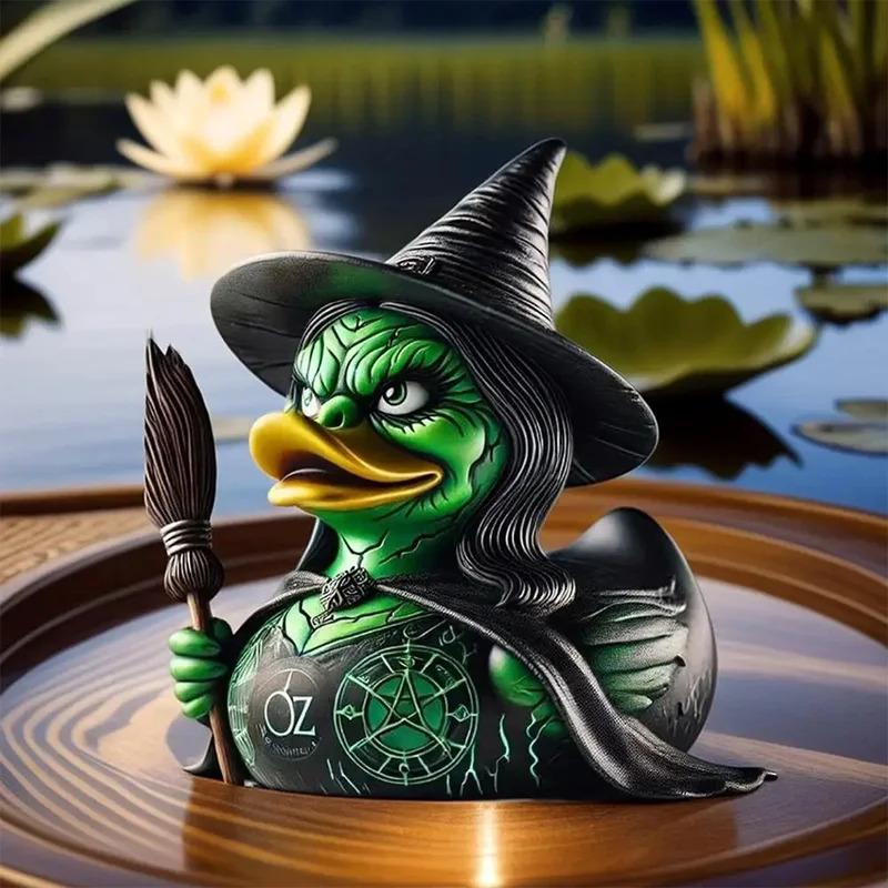 Dark Werewolf Sorcerer Mutant Duck Special-Shaped Duck Ornament Wicked Funny Resin Duck, Home Decoration Ornament, Car Ornament
