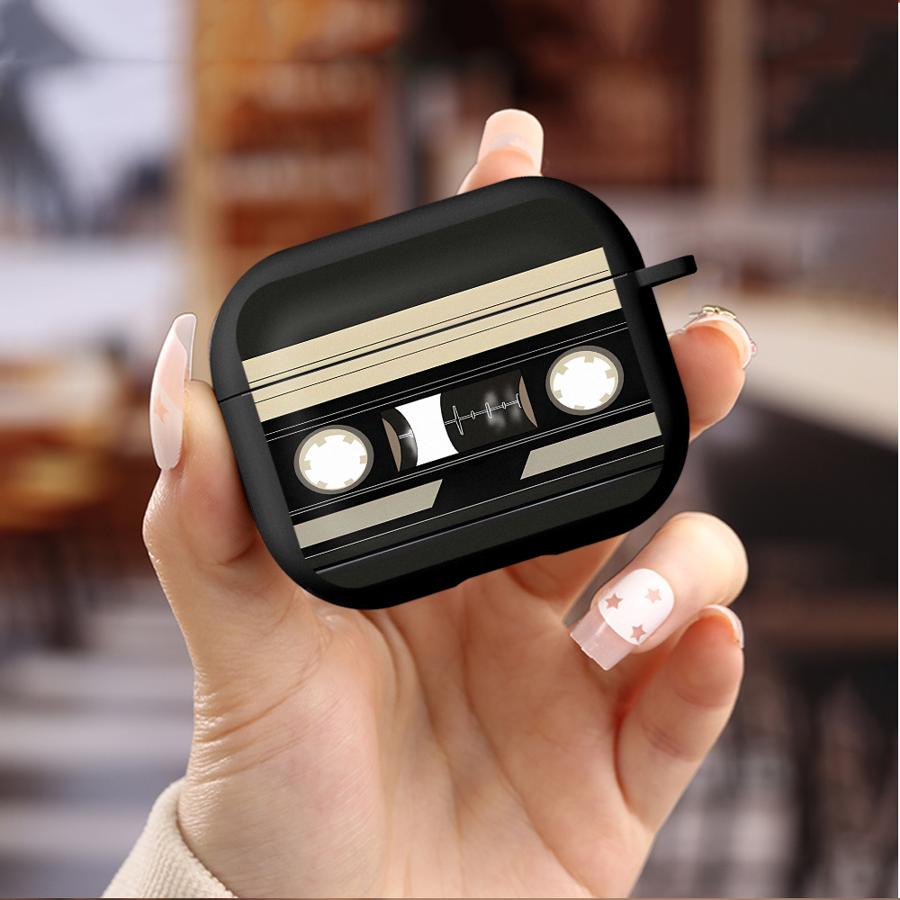 Earphone Cases Cover Case For Airpods 2 1 Pro Pro2 Pro3 3 4 Classic Cassette Tape