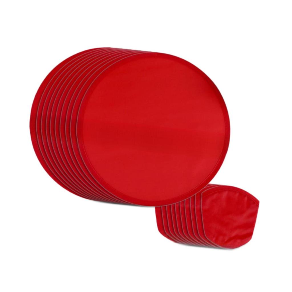 10 Folding Fans, Round Summer Hand 25 Cm Diameter, Classic Portable Throwing Disc for