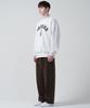 GAKKAI UNIONS Single-Pleat Wide Sweatpants Brown
