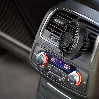 Car Air Vent Clip Fan Vehicle Cooling Air Fan Air Circulation Fan 3 Speeds Car Cooling Clip Fan 360 Degree Rotatable Vehicle Fan