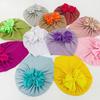 Baby Turban Threaded Bowknot Comfortable To Wear Soft-touching Summer Infant Lovely Kids Beanie Headwear Hat Birthday Gift