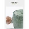 Geometric Glass Water Cup Spherical Handle Coffee Mug Glazed Glass Vase Mugs Coffee Cups Wine Glasses Drinking Glasses