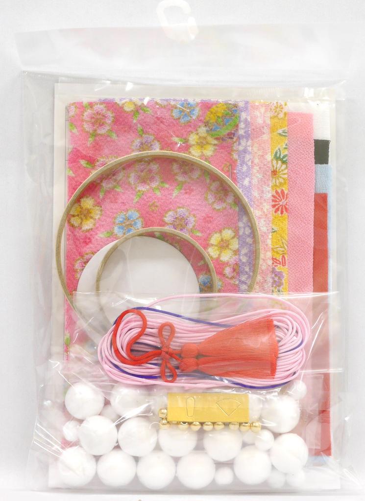 Panami Crepe Craft Kit Festival Lucky Umbrella Hanging Pink Doll's HM-13