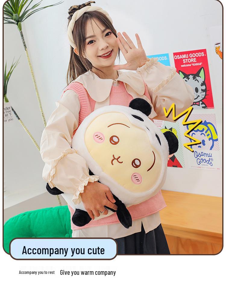 Chiikawa Plush Toy - Cute Panda Transformation Hachi Usagi Doll Gift