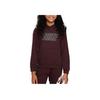 Kapuzenpullover Logo Schriftzug Langarm Kinder Oberteile Tiefrot HF4226-652