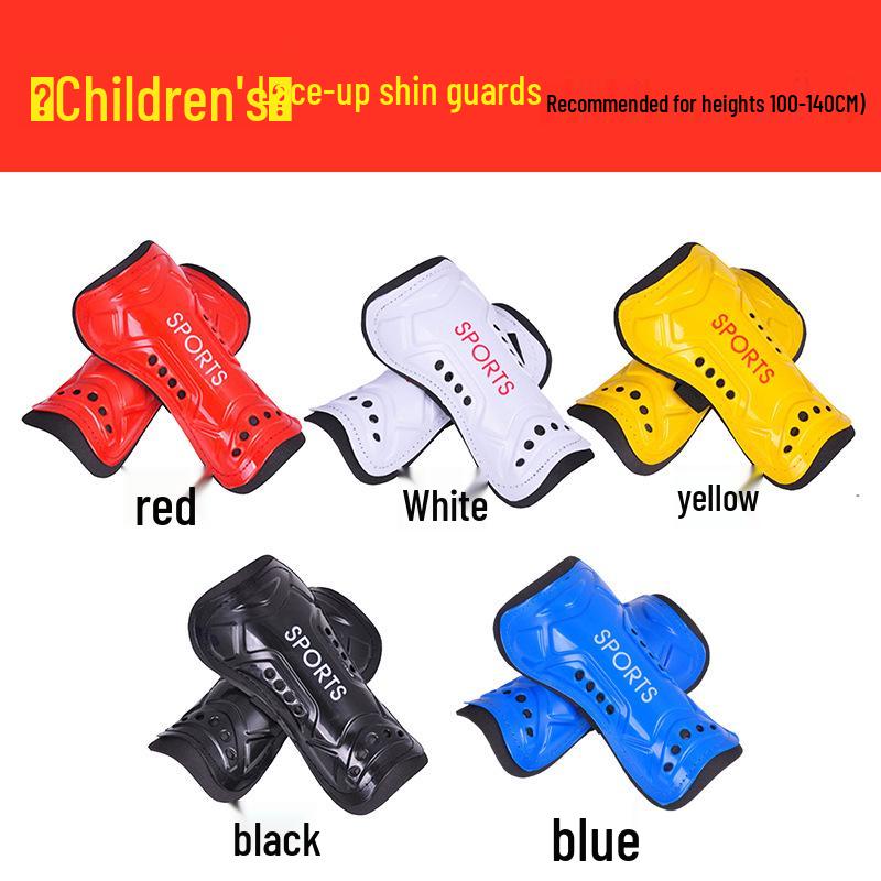 Lightweight Football Strap-On Shin Guards for Kids & Adults