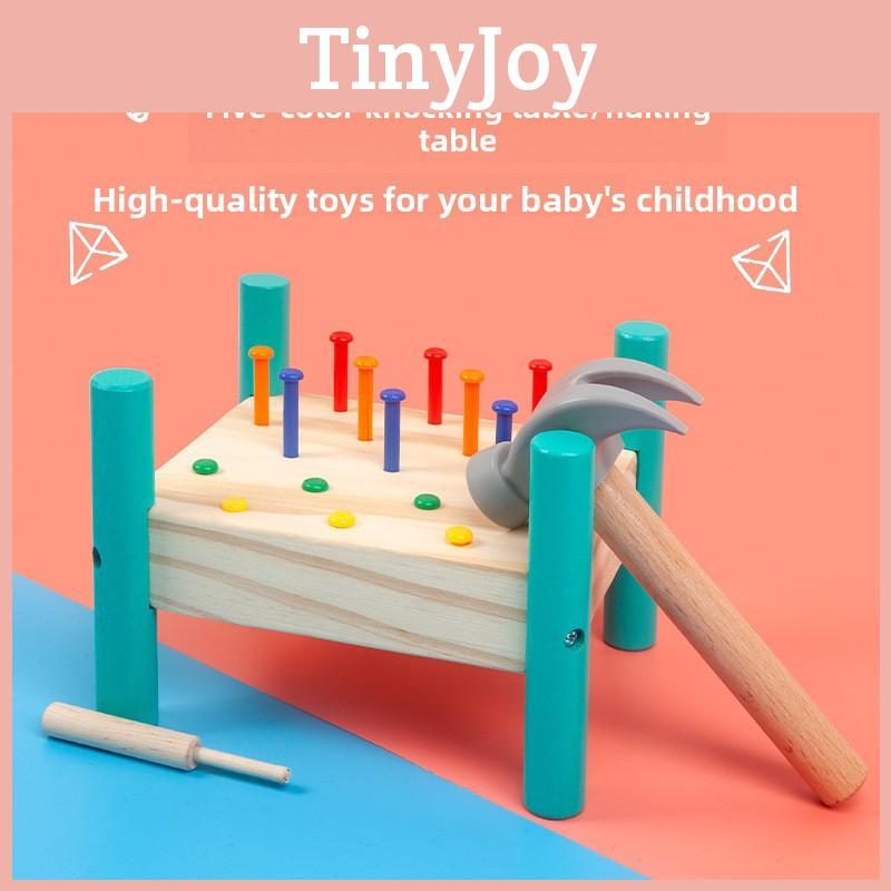Montessori Wooden Style Hammering Toy For Kids Preschool Play And Learning